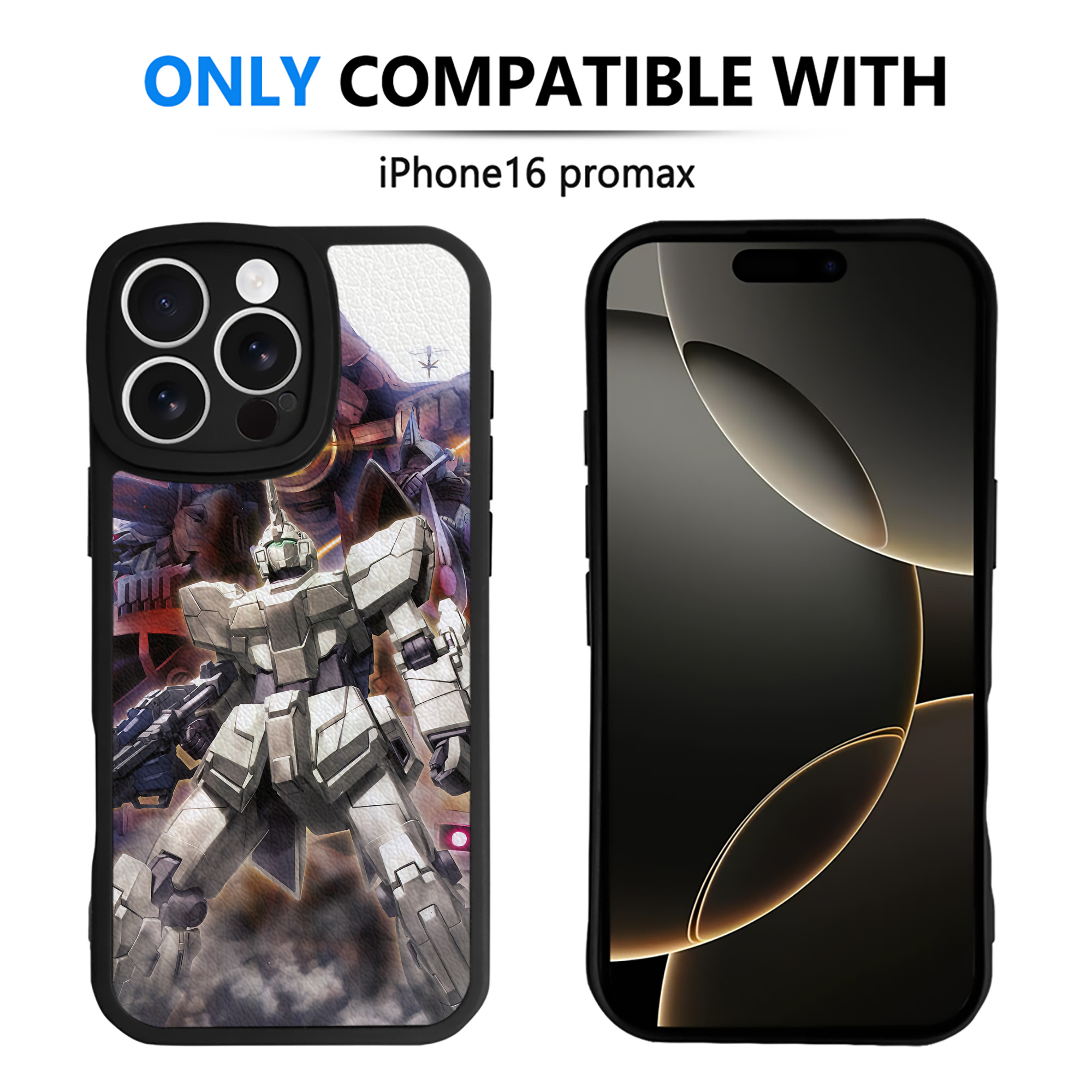 （画像用） 機動戦士ガンダム Mobile Suit Gundam 【iPhone 16シリーズ対応】シリコンスマホケース（レザー調） 材質：シリコン